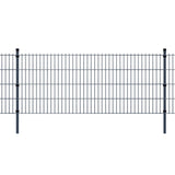 ZNTS 2D Garden Fence Panels & Posts 2008x1830 mm 46 m Grey 272931