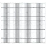 ZNTS 2D Garden Fence Panels & Posts 2008x1830 mm 46 m Grey 272931
