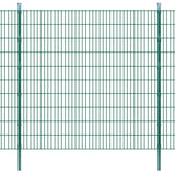 ZNTS 2D Garden Fence Panel & Posts 2008x2030 mm 2 m Green 272959