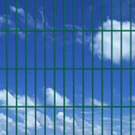 ZNTS 2D Garden Fence Panels & Posts 2008x2030 mm 6 m Green 272961