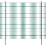 ZNTS 2D Garden Fence Panels & Posts 2008x2030 mm 22 m Green 272969