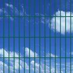 ZNTS 2D Garden Fence Panels & Posts 2008x2030 mm 26 m Green 272971