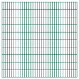 ZNTS 2D Garden Fence Panels & Posts 2008x2030 mm 42 m Green 272979