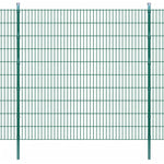 ZNTS 2D Garden Fence Panels & Posts 2008x2030 mm 50 m Green 272983