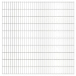 ZNTS 2D Garden Fence Panels & Posts 2008x2030 mm 32 m Silver 273024