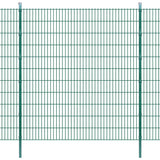 ZNTS 2D Garden Fence Panels & Posts 2008x2230 mm 48 m Green 273057
