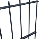 ZNTS 2D Garden Fence Panels 2.008x0.83 m 14 m Grey 273138