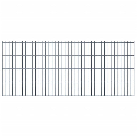 ZNTS 2D Garden Fence Panels 2.008x0.83 m 28 m Grey 273145