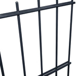 ZNTS 2D Garden Fence Panels 2.008x0.83 m 38 m Grey 273150