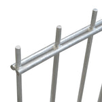ZNTS 2D Garden Fence Panels 2.008x0.83 m 4 m Silver 273157