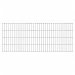 ZNTS 2D Garden Fence Panels 2.008x0.83 m 28 m Silver 273169