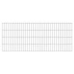 ZNTS 2D Garden Fence Panels 2.008x0.83 m 40 m Silver 273175