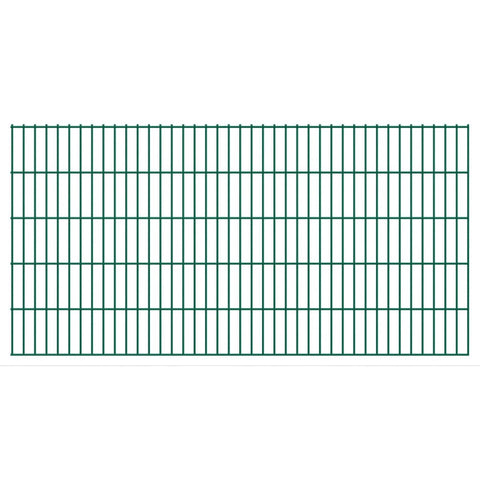 ZNTS 2D Garden Fence Panels 2.008x1.03 m 4 m Green 273181