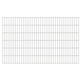 ZNTS 2D Garden Fence Panels 2.008x1.23 m 10 m Silver 273304