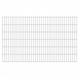 ZNTS 2D Garden Fence Panels 2.008x1.23 m 22 m Silver 273310