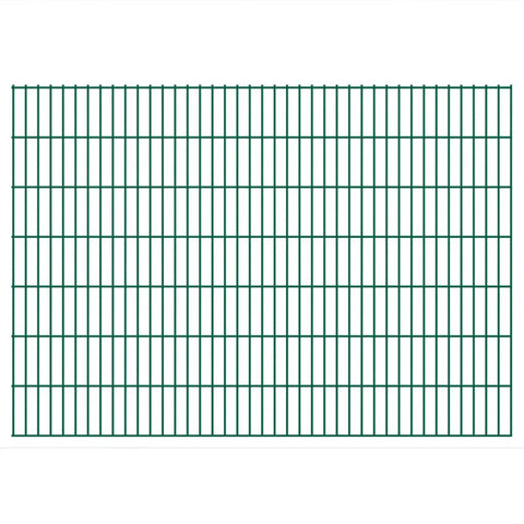 ZNTS 2D Garden Fence Panels 2.008x1.43 m 4 m Green 273325