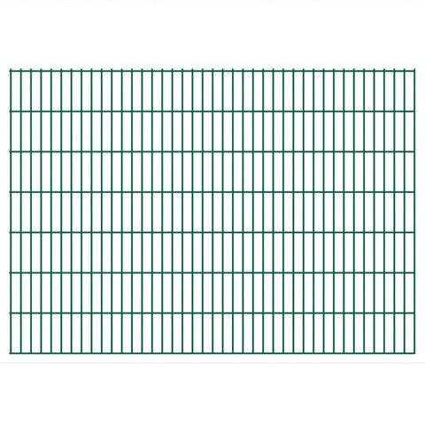 ZNTS 2D Garden Fence Panels 2.008x1.43 m 10 m Green 273328