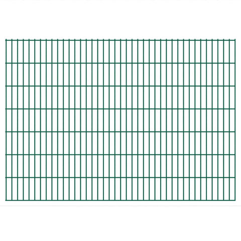 ZNTS 2D Garden Fence Panels 2.008x1.43 m 26 m Green 273336