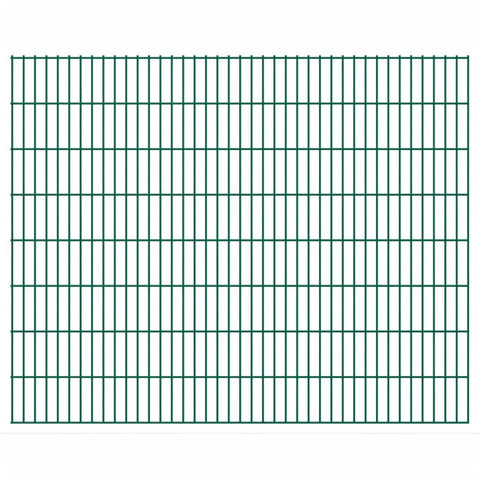 ZNTS 2D Garden Fence Panels 2.008x1.63 m 28 m Green 273409