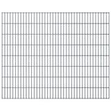 ZNTS 2D Garden Fence Panels 2.008x1.63 m 26 m Grey 273432