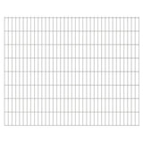 ZNTS 2D Garden Fence Panels 2.008x1.63 m 8 m Silver 273447