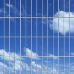 ZNTS 2D Garden Fence Panels 2.008x1.63 m 8 m Silver 273447