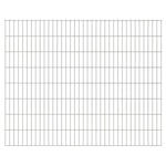ZNTS 2D Garden Fence Panels 2.008x1.63 m 18 m Silver 273452