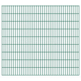 ZNTS 2D Garden Fence Panels 2.008x1.83 m 10 m Green 273472