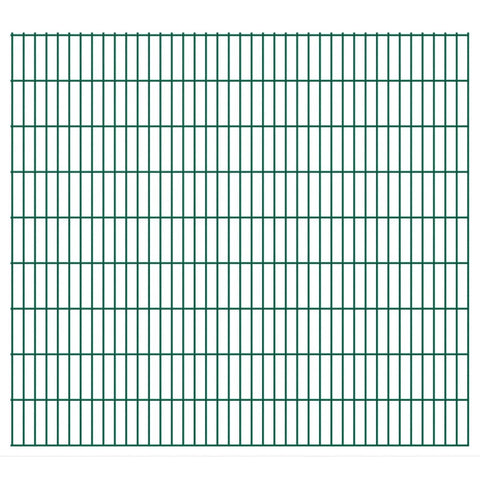 ZNTS 2D Garden Fence Panels 2.008x1.83 m 16 m Green 273475