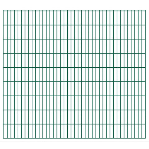 ZNTS 2D Garden Fence Panels 2.008x1.83 m 28 m Green 273481