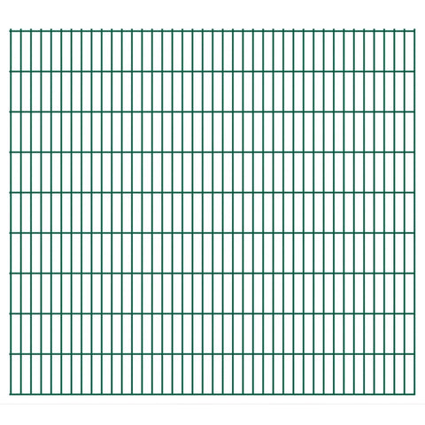 ZNTS 2D Garden Fence Panels 2.008x1.83 m 38 m Green 273486