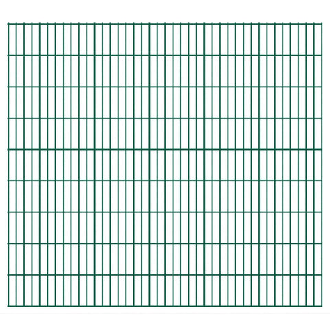 ZNTS 2D Garden Fence Panels 2.008x1.83 m 40 m Green 273487