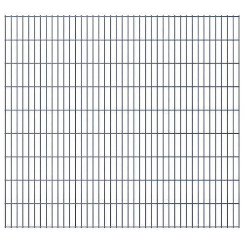 ZNTS 2D Garden Fence Panels 2.008x1.83 m 24 m Grey 273503