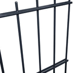 ZNTS 2D Garden Fence Panels 2.008x1.83 m 24 m Grey 273503