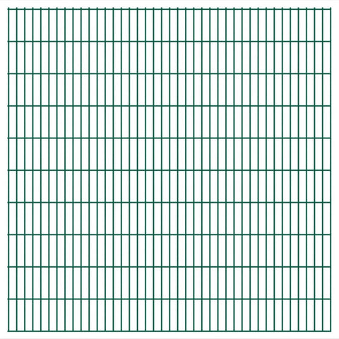 ZNTS 2D Garden Fence Panels 2.008x2.03 m 4 m Green 273541