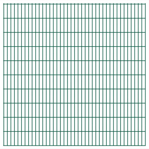 ZNTS 2D Garden Fence Panels 2.008x2.03 m 6 m Green 273542