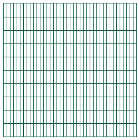 ZNTS 2D Garden Fence Panels 2.008x2.03 m 14 m Green 273546