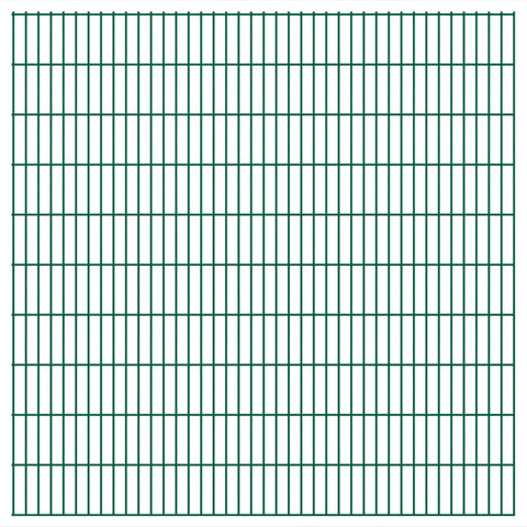 ZNTS 2D Garden Fence Panels 2.008x2.03 m 50 m Green 273564