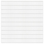 ZNTS 2D Garden Fence Panels 2.008x2.03 m 6 m Silver 273590