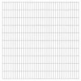 ZNTS 2D Garden Fence Panels 2.008x2.03 m 6 m Silver 273590