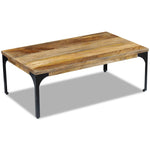 ZNTS Coffee Table Mango Wood 100x60x35 cm 243338