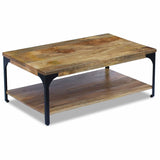 ZNTS Coffee Table Mango Wood 100x60x38 cm 243341