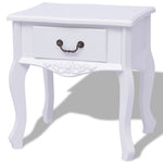 ZNTS Bedside Cabinets 2 pcs MDF White 242750