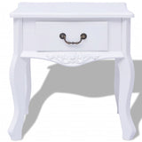 ZNTS Bedside Cabinets 2 pcs MDF White 242750