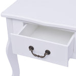 ZNTS Bedside Cabinets 2 pcs MDF White 242750