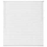 ZNTS Window Blinds Aluminium 140x220 cm White 242803