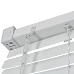 ZNTS Window Blinds Aluminium 140x220 cm White 242803