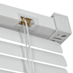 ZNTS Window Blinds Aluminium 140x220 cm White 242803