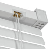 ZNTS Window Blinds Aluminium 140x220 cm White 242803