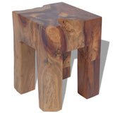 ZNTS Stool Solid Teak Wood 243471